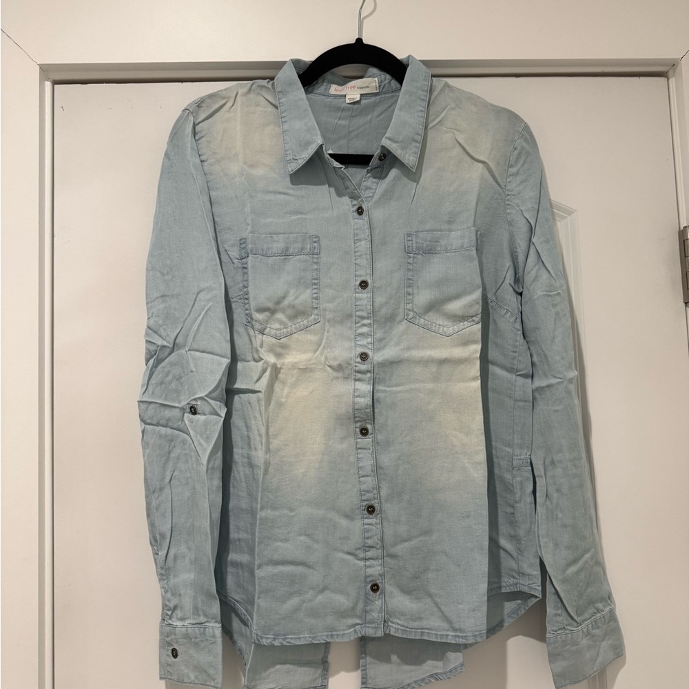 Love Tree Sky Blue Casual Shirt